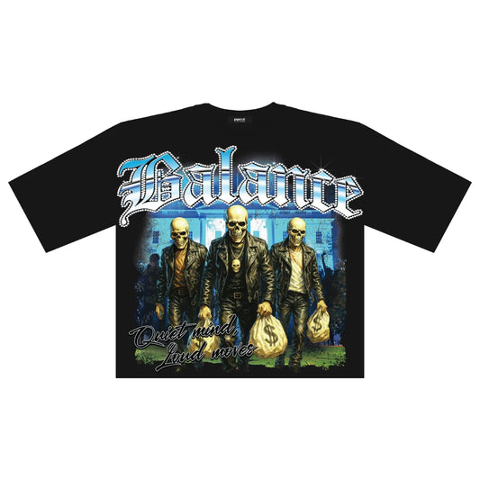 BALANCE OVERSIZED DIGITAL CROP TEE