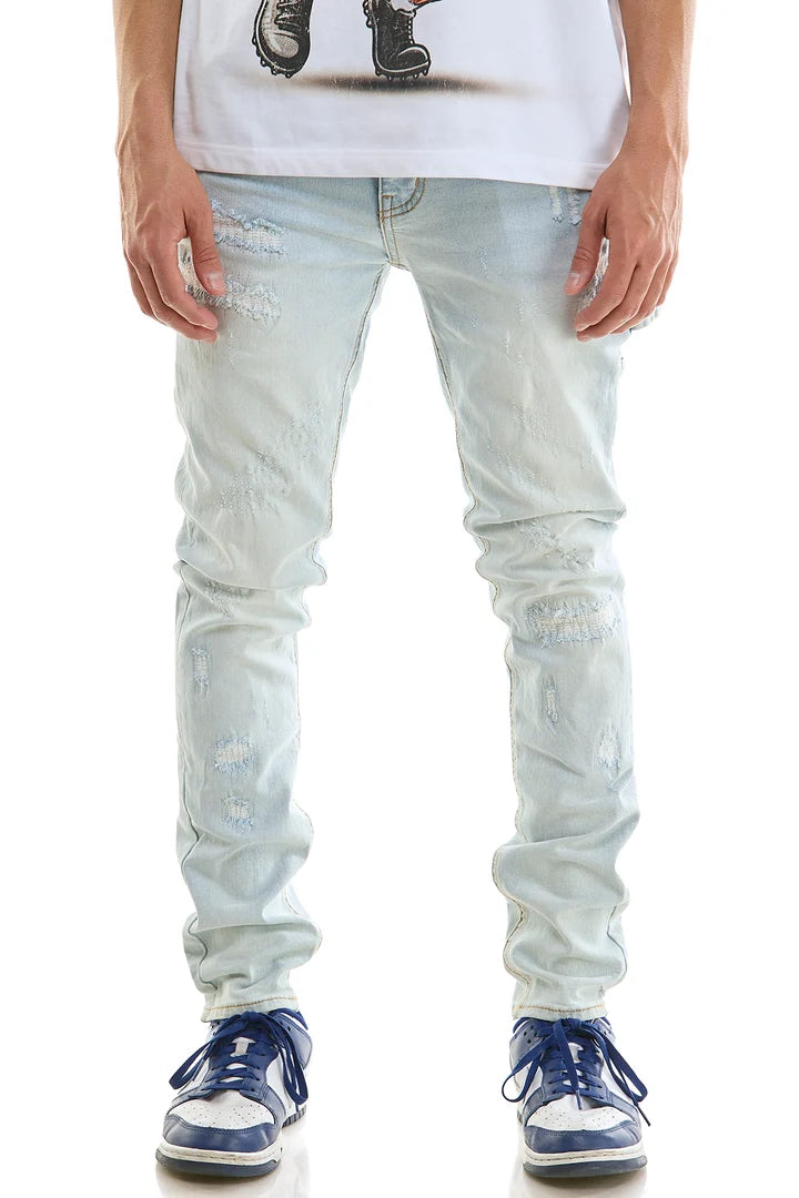 DISTRESSED CARPENTER SKINNY JEANS
