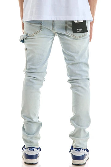 DISTRESSED CARPENTER SKINNY JEANS