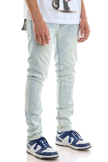 DISTRESSED CARPENTER SKINNY JEANS